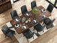 Dilenno Dining Table and 8 Chairs