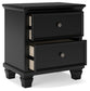 Lanolee Full Panel Bed with Mirrored Dresser and Nightstand