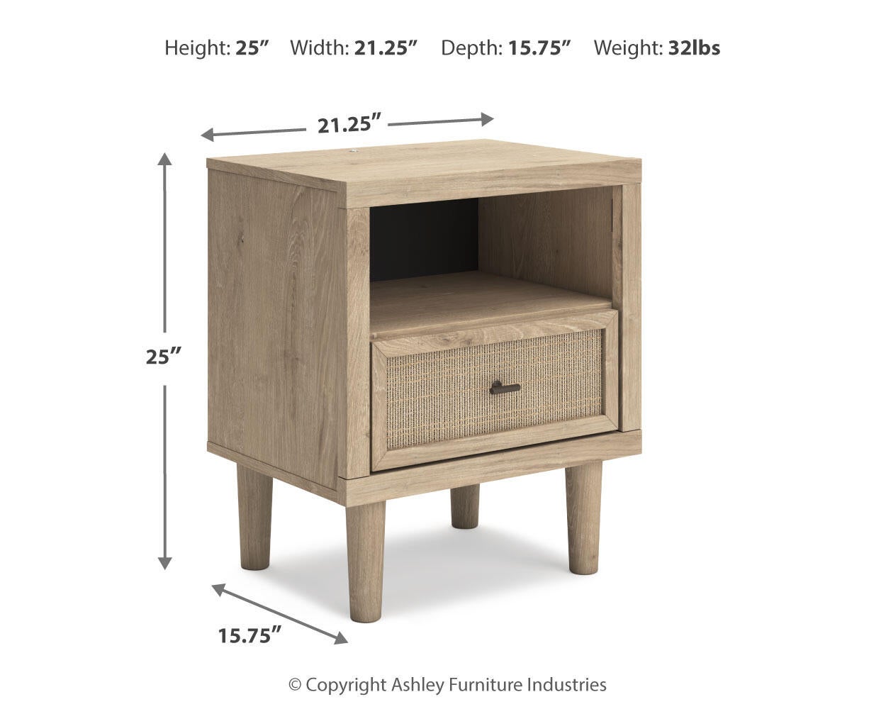 Cielden Full Upholstered Panel Bed with Mirrored Dresser, Chest and Nightstand