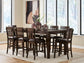Haddigan Counter Height Dining Table and 8 Barstools