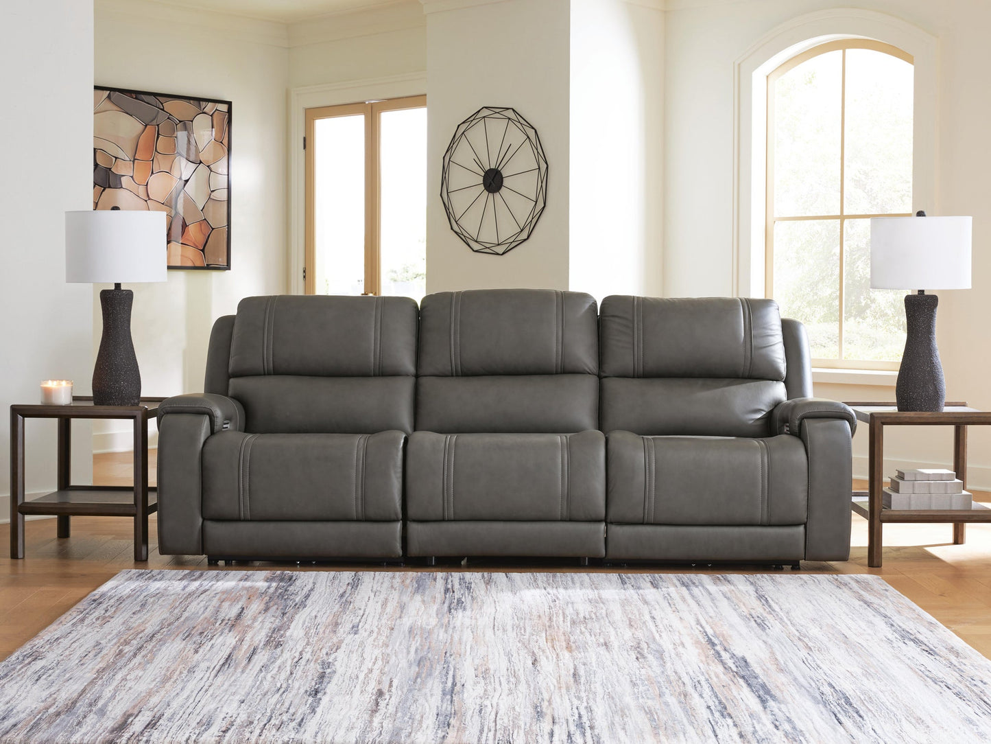 5Z - Pittson 3-Piece Power Sectional Reclining Sofa