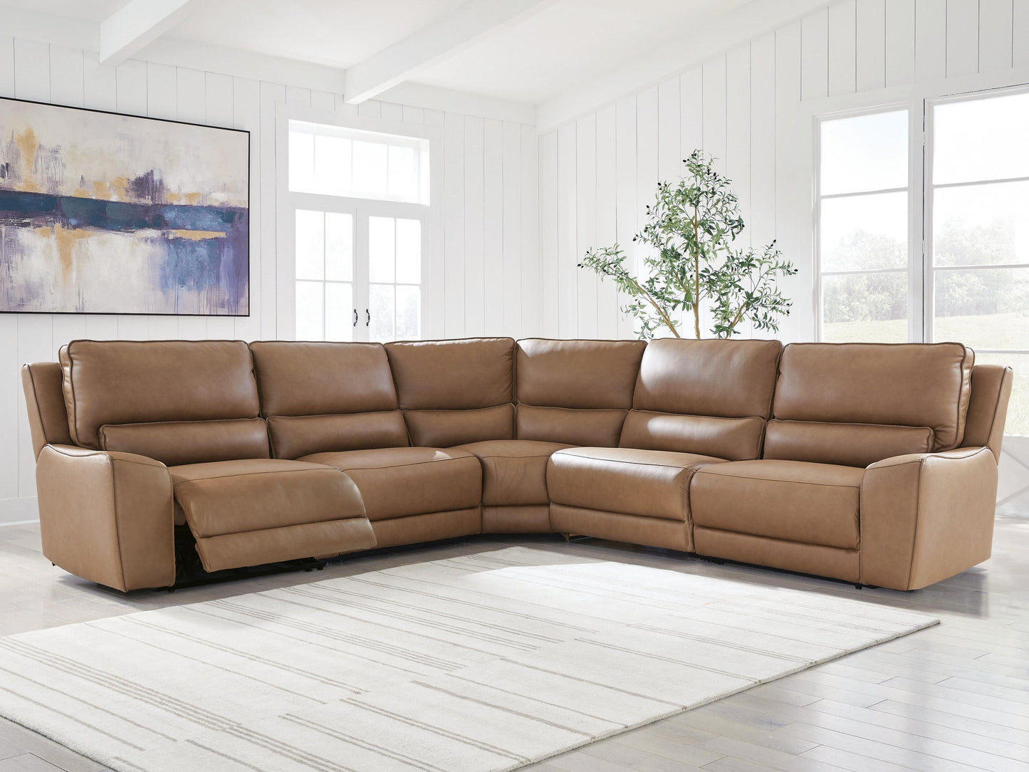 DeepWakes 5-Piece Power Reclining Sectional