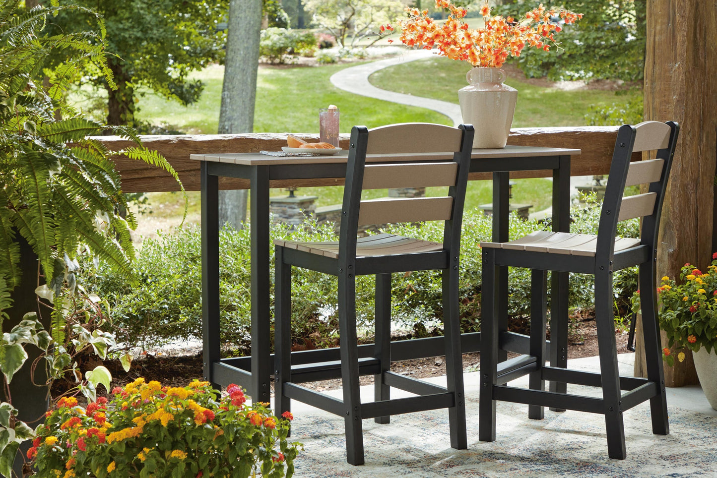 Shoreline Beach Counter Table Set (3/CN)