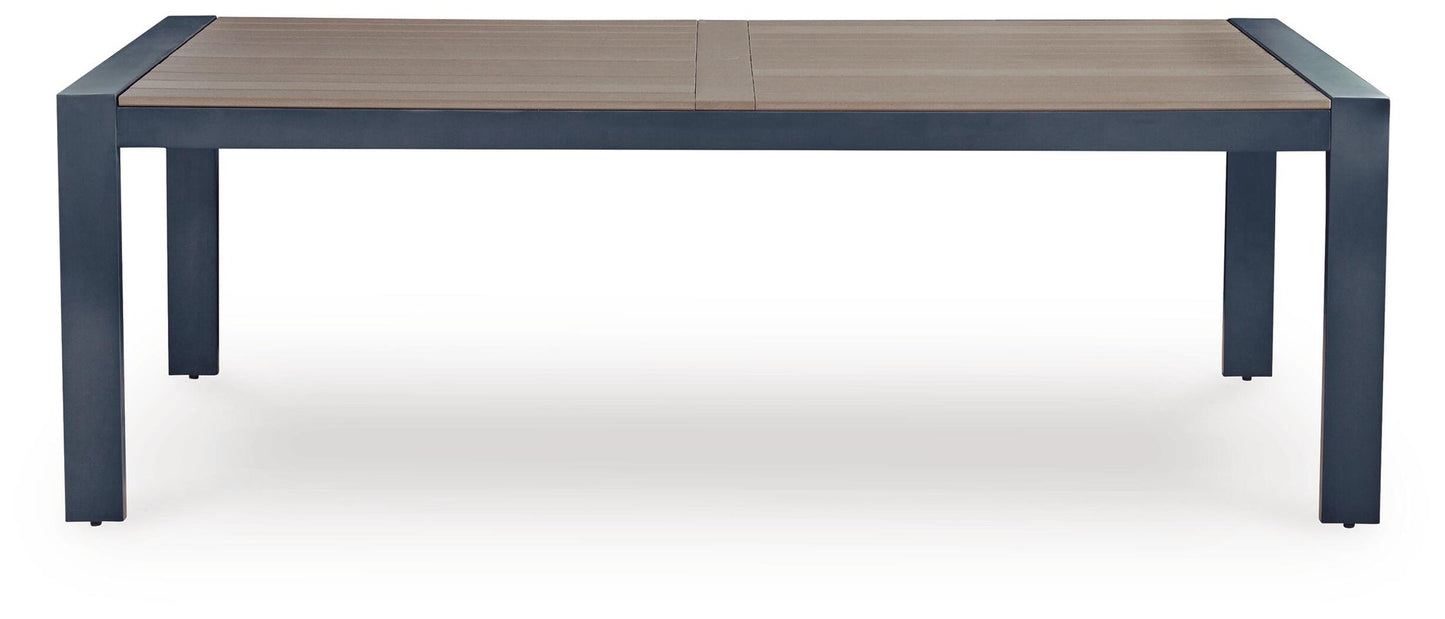 East Beach RECT Dining Table w/UMB OPT
