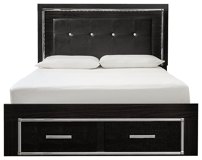 Kaydell  Upholstered Panel Bed With Storage